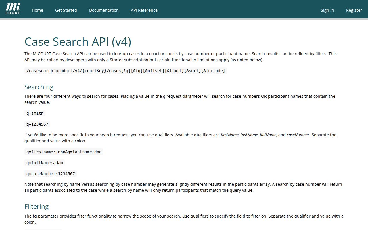 Midland County case lookup statewide search filter reference
