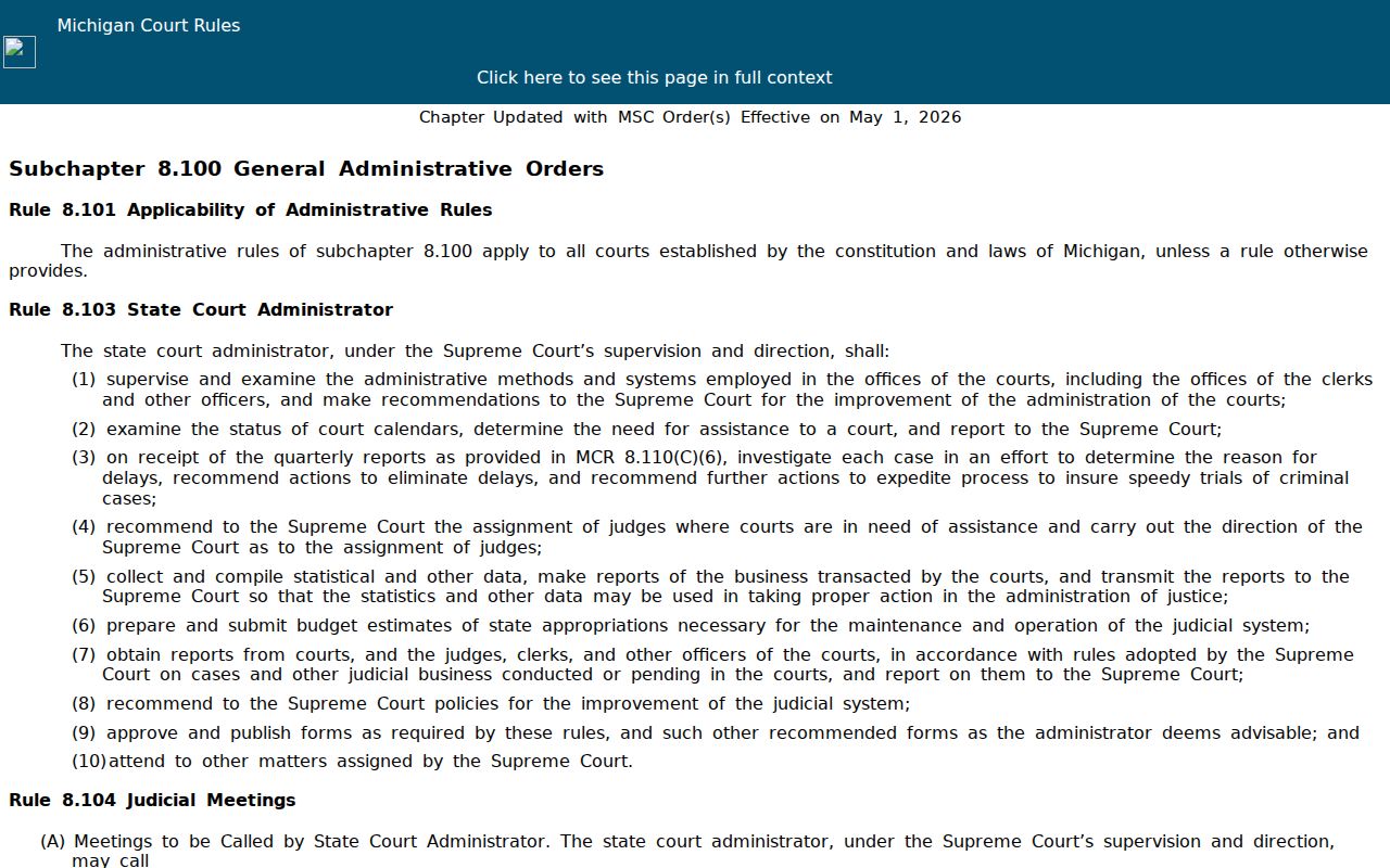 Midland County court record access rule source