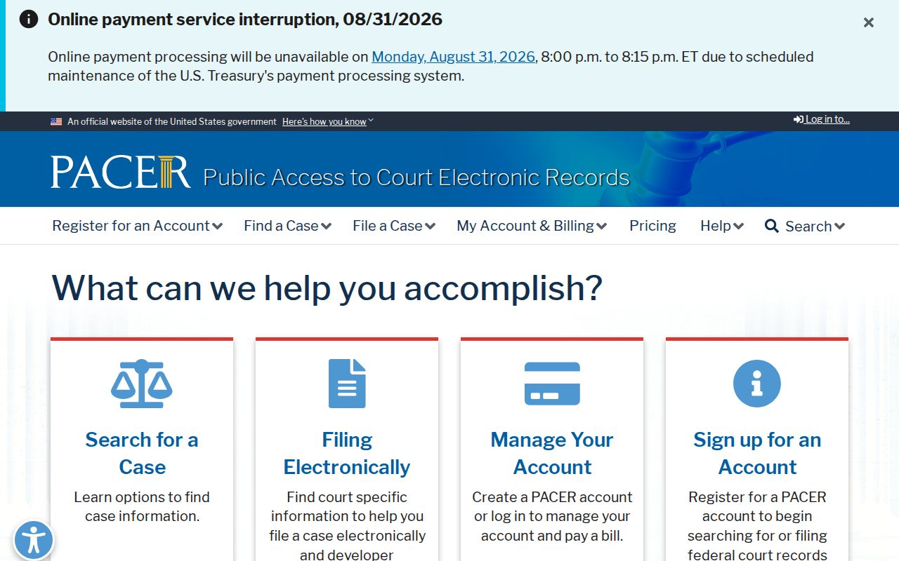 Midland County court docket federal PACER record search distinction